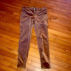 American Eagle Velvet Skinnies